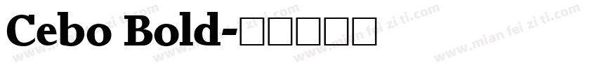 Cebo Bold字体转换